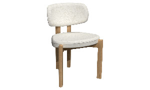 Chaise en chêne rouge CR-9300