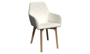 Chaise en chêne rouge CR-9610