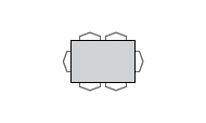 Table avec dessus HPL THRGL-0490